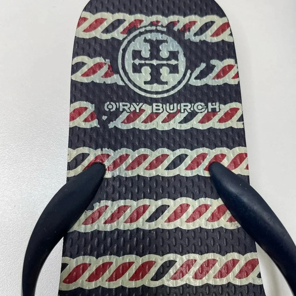 Tory Burch Isidro Flip-Flops beach summertime poolside vacation - Picture 3 of 7